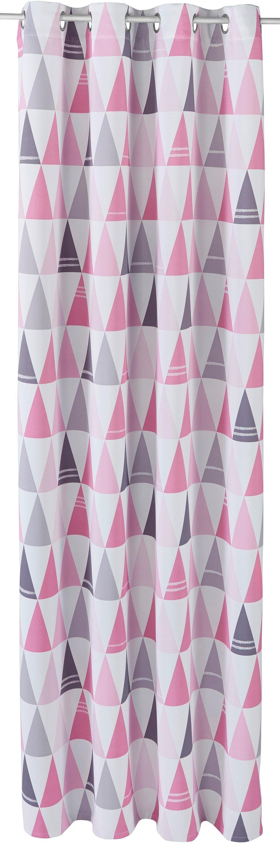 Lüttenhütt Verdunkelungsvorhang Dreieck (1 St), Ösen, verdunkelnd, einseitig mit Dreiecken bedruckte Kindergardine, blickdicht. Reduzierter Preis € 7,24. Unverbindliche Preisempfehlung € 42,99