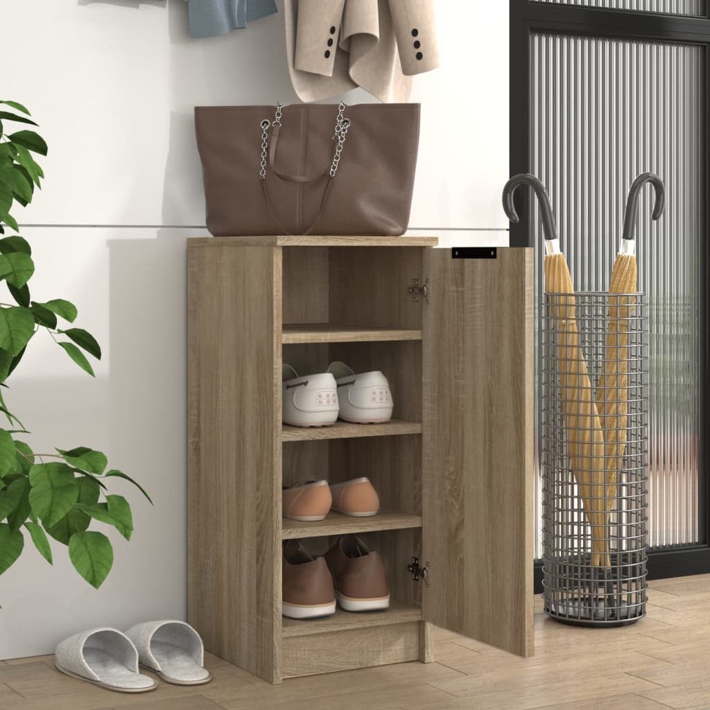 vidaXL Schuhschrank Schuhschrank Sonoma-Eiche 30x35x70 cm Holzwerkstoff (1- günstig online kaufen