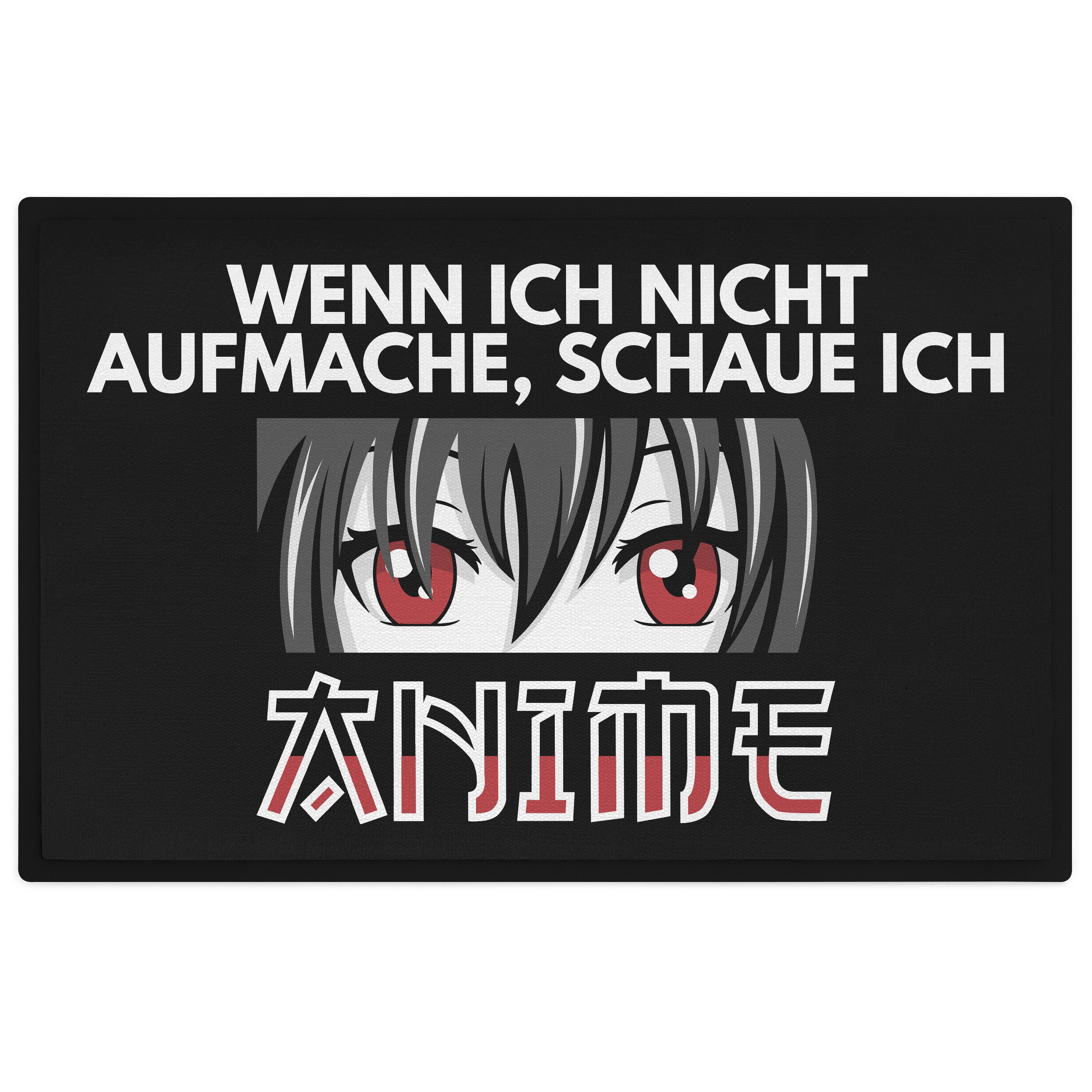 Trendation Fußmatte Anime Fußmatte Geschenk Wenn Ich Nicht Aufmache Schaue Ich Anime Liebh