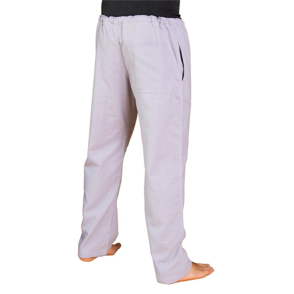 PANASIAM Wellnesshose Klassische Baumwoll-Bundhose T02 Wohlfühlhose ohne Reissverschluss Stoffhose mit Tunnelzug Unisex Sommerhose