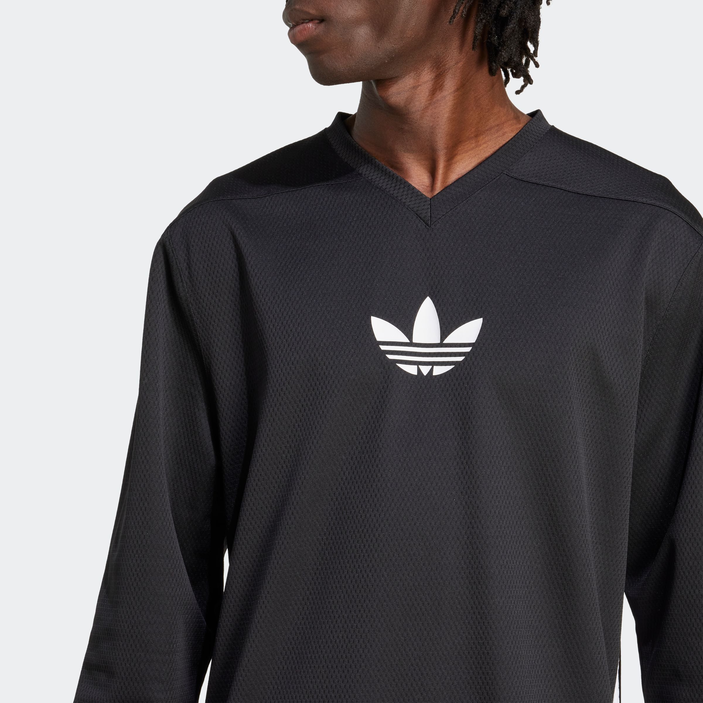 adidas Originals Langarmshirt MESH LS regulärer Schnitt, pflegeleicht, mit Rundhalsausschnitt