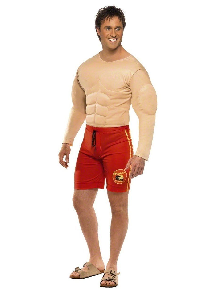 Smiffys Kostüm Baywatch Rettungs-Schwimmer, Original lizenziertes Produkt aus der Serie 'Baywatch'