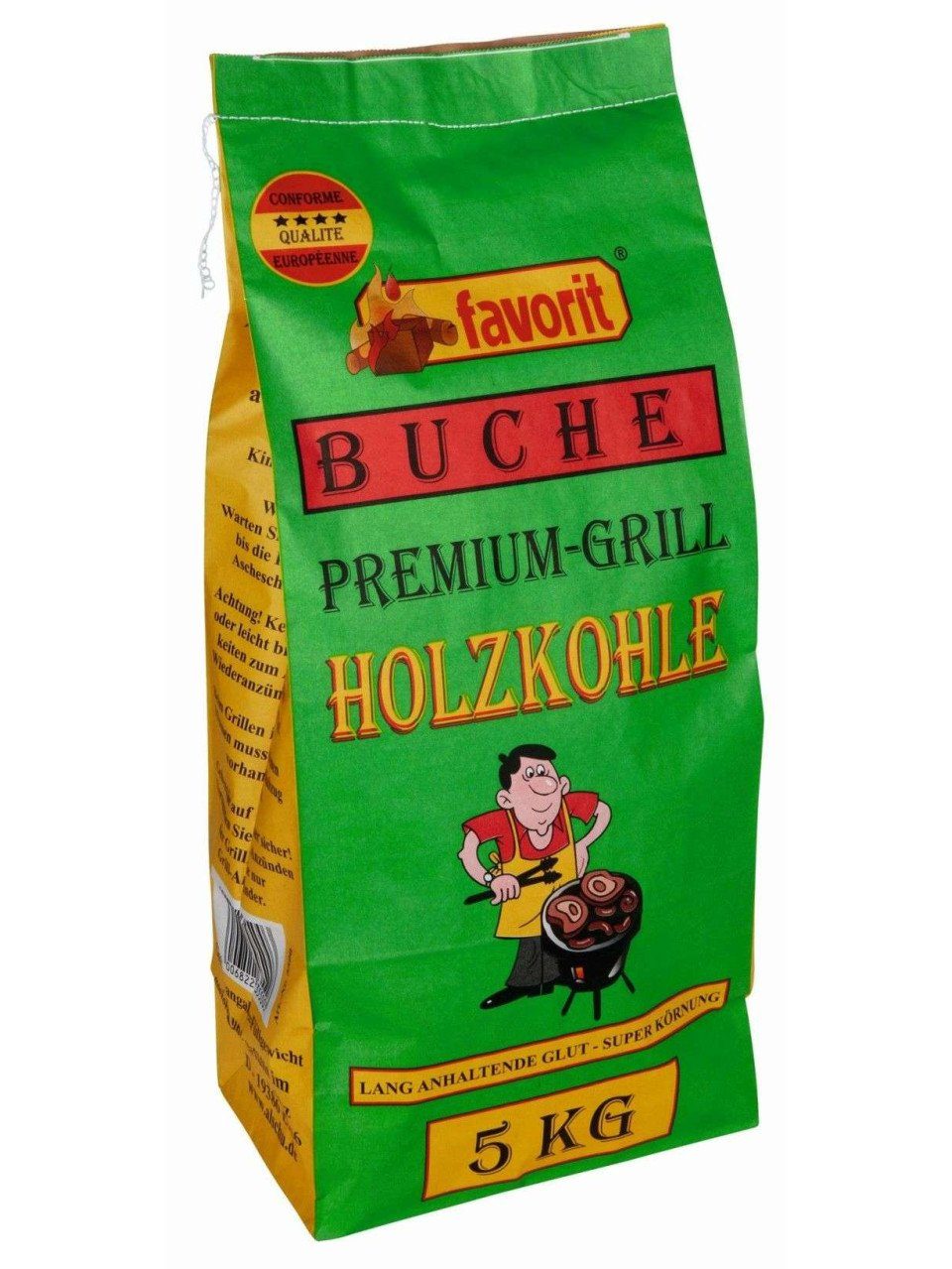 favorit Kaminholz Favorit Buchen-Holzkohle 5 kg, 5 l