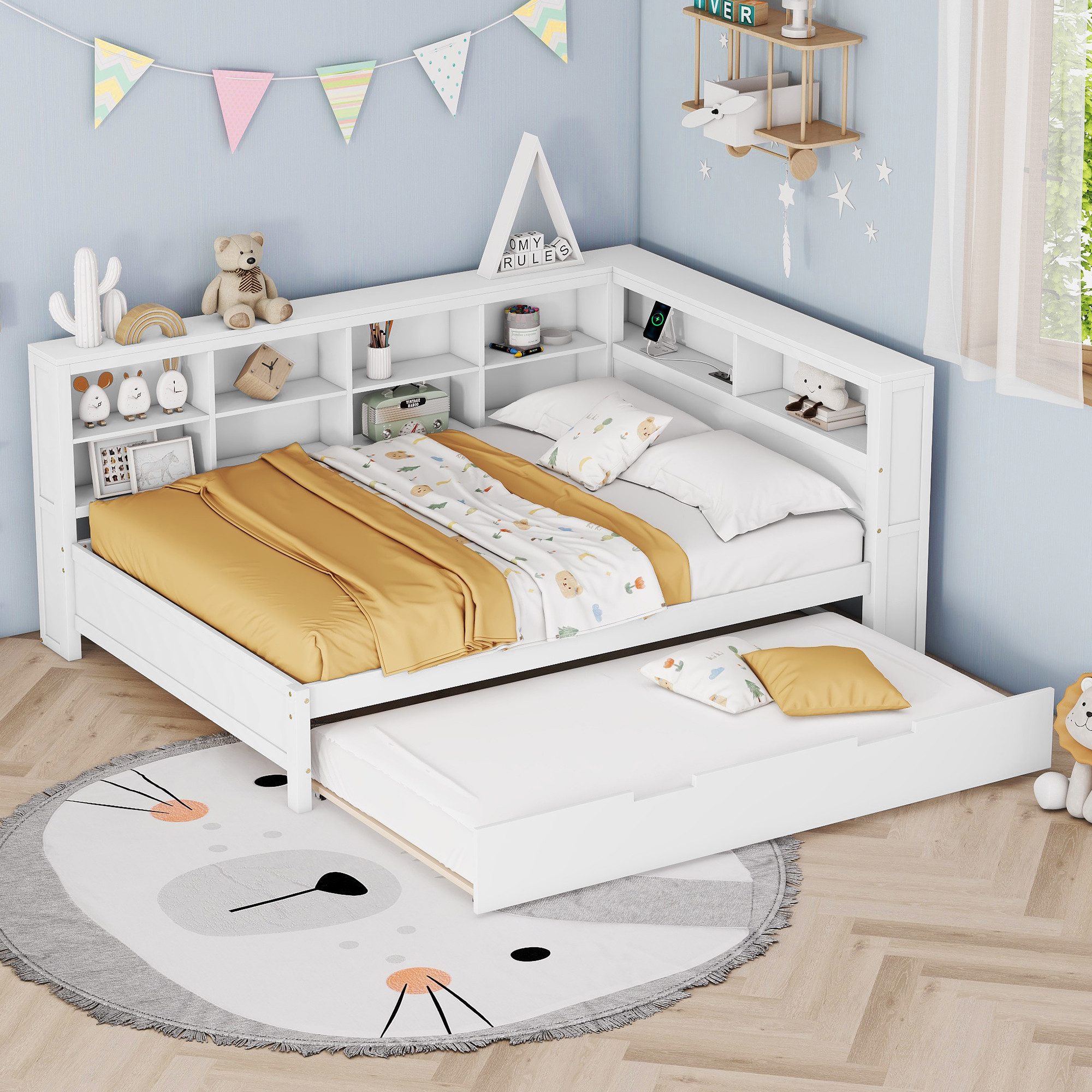 REDOM Stauraumbett Multifunktionales Schlafsofa Daybett Tagesbett Kinderbet günstig online kaufen