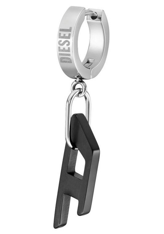 Diesel Single-Creole Schmuck Edelstahl Ohrschmuck Ohrringe günstig online kaufen