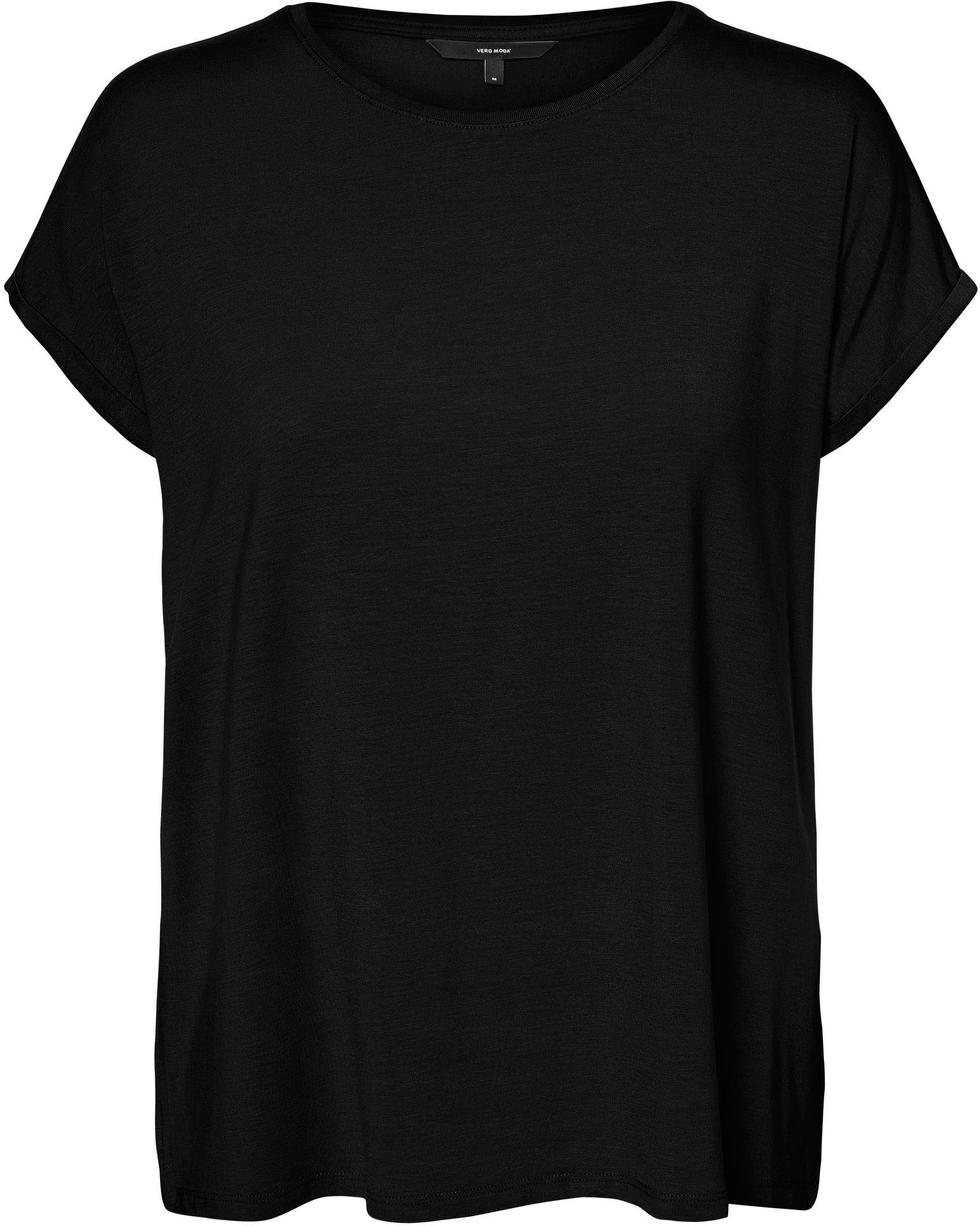 PLAIN Vero Black NOOS SS GAJRS TOP Moda VMAVA Rundhalsshirt