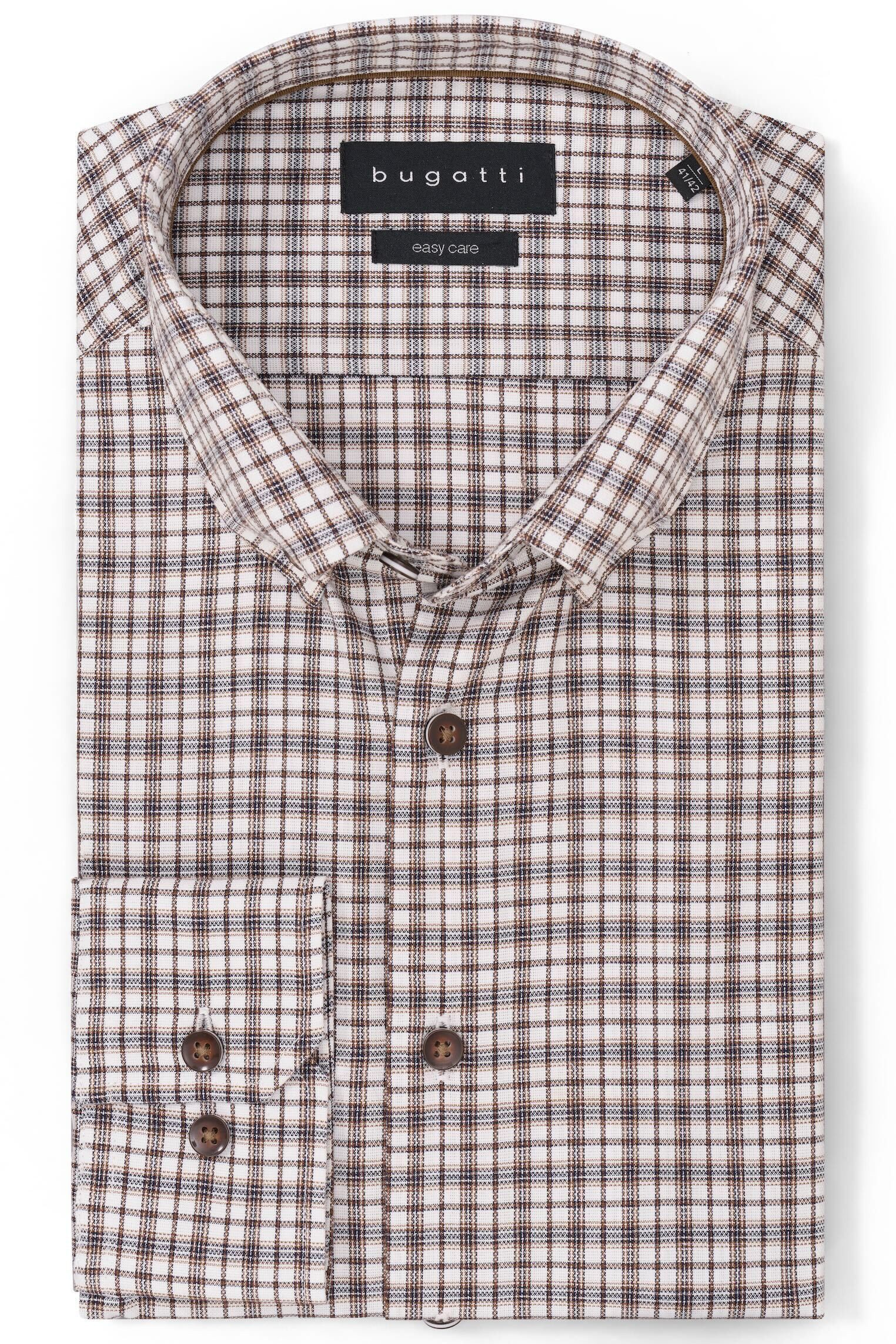 bugatti Karohemd Modern Fit mit Button-Down-Kragen