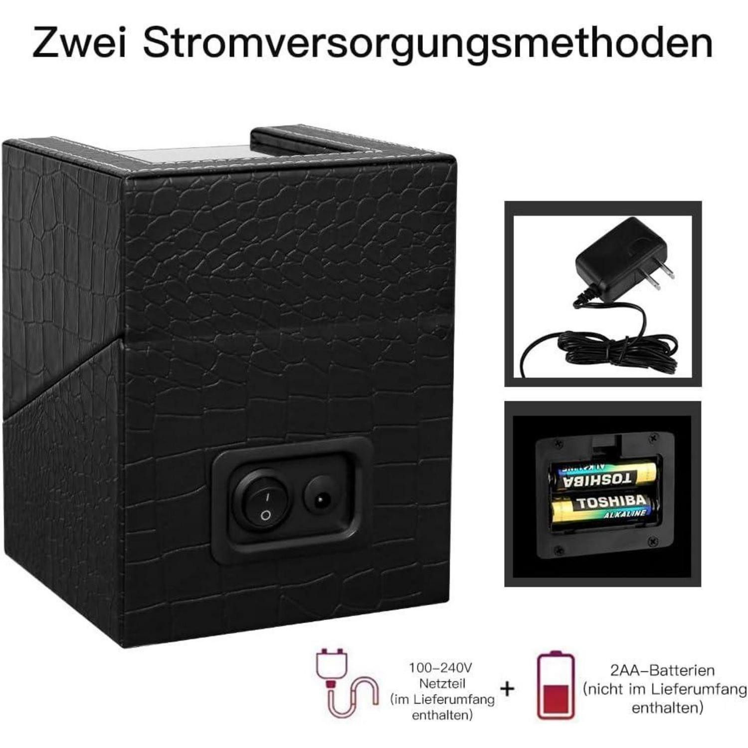 LuxusKollektion Schmuckset Uhrenbeweger Automatik Single PU Leder Batterie günstig online kaufen