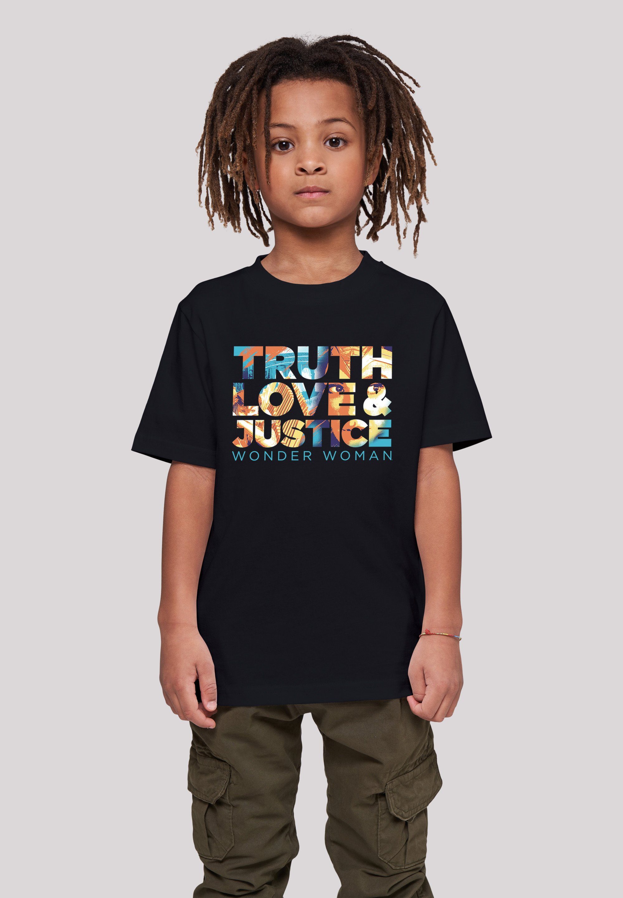 Kinder Kids (Gr. 92 -146) F4NT4STIC T-Shirt T-Shirt 'DC Comics Wonder Woman 84 Diana Truth Love Justice '