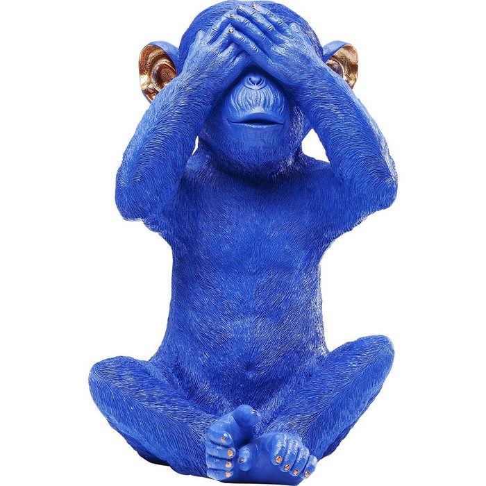 KARE Spardose Spardose Monkey Mizaru Blau