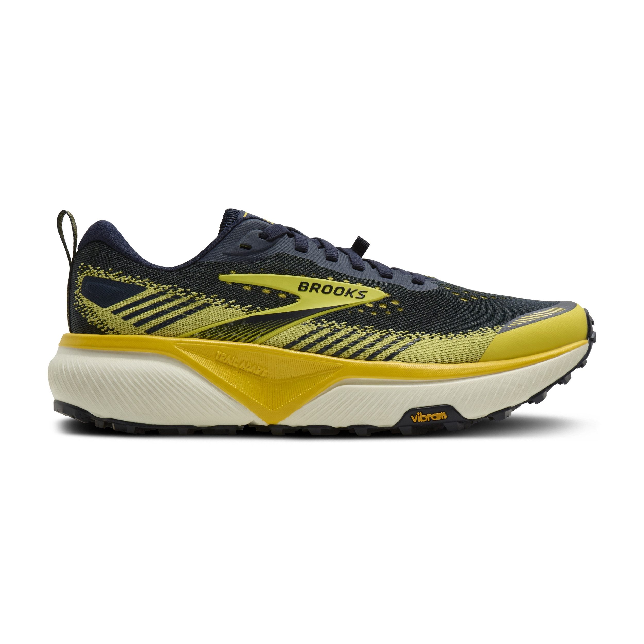 Brooks Cascadia 20 Herren All-Terrain-Laufschuh Navy/Cyber Yellow/Grey Laufschuh