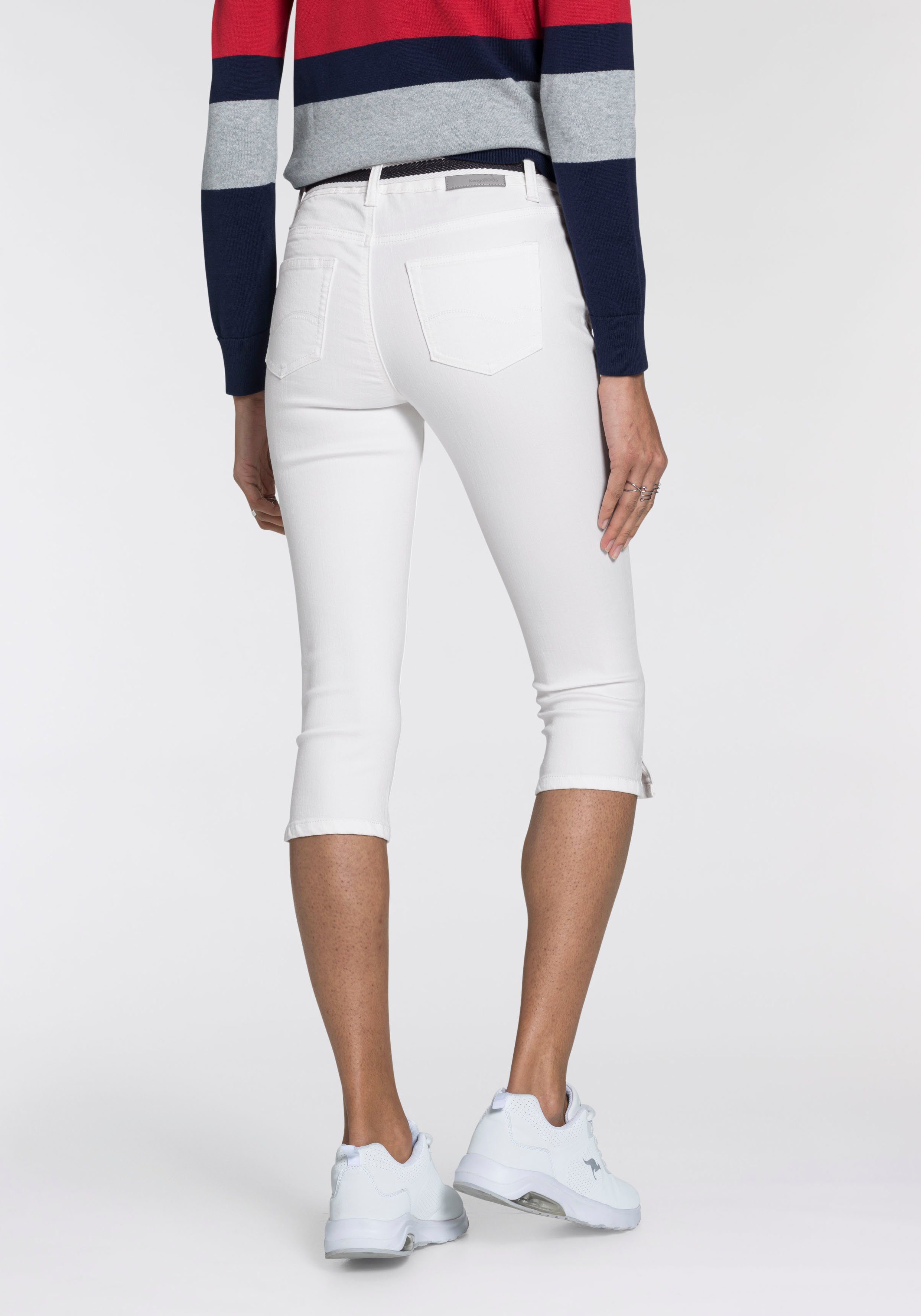 KangaROOS Caprijeans CAPRI-JEANS mit Gürtel (Set, günstig online kaufen