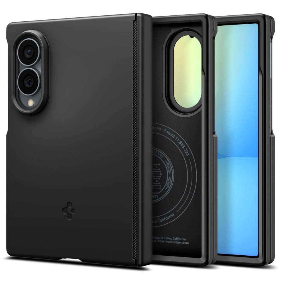 Spigen Handyhülle Schutzhülle Smartphonecover Magnethülle, MagSafe-kompatibel, ultradünn, Scharnierschutz