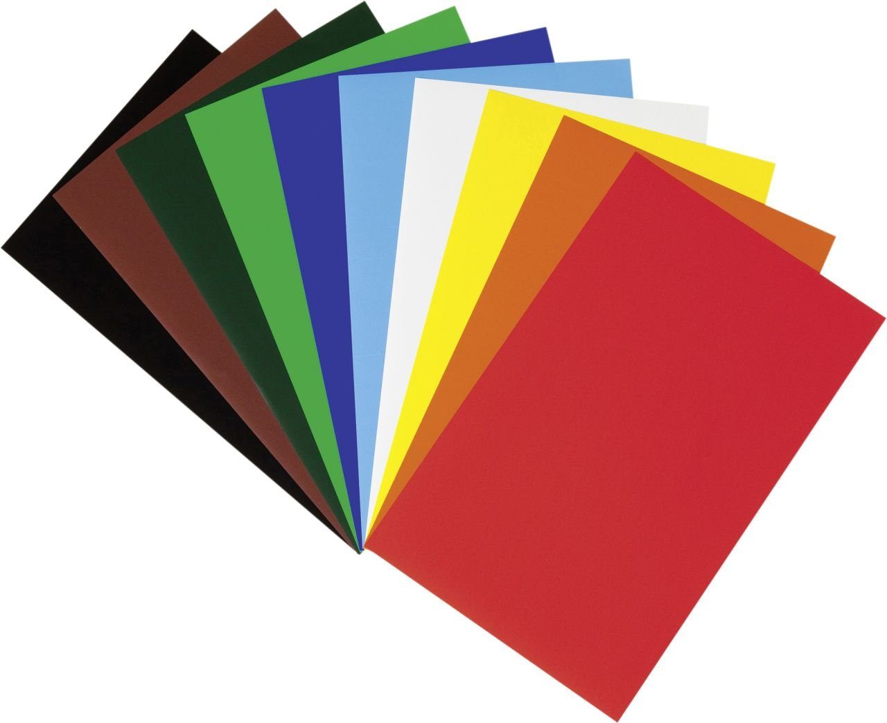 Bastelkartonpapier 18,5 x 29,7 Glorex Buntpapiermappe Glorex sortiert farbig