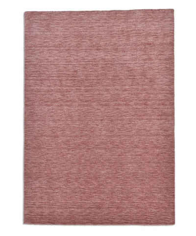Wollteppich Luxus Designerteppich; moderner uni Teppich aus reiner Schurwolle, RUG N' ROLL, Rechteckig