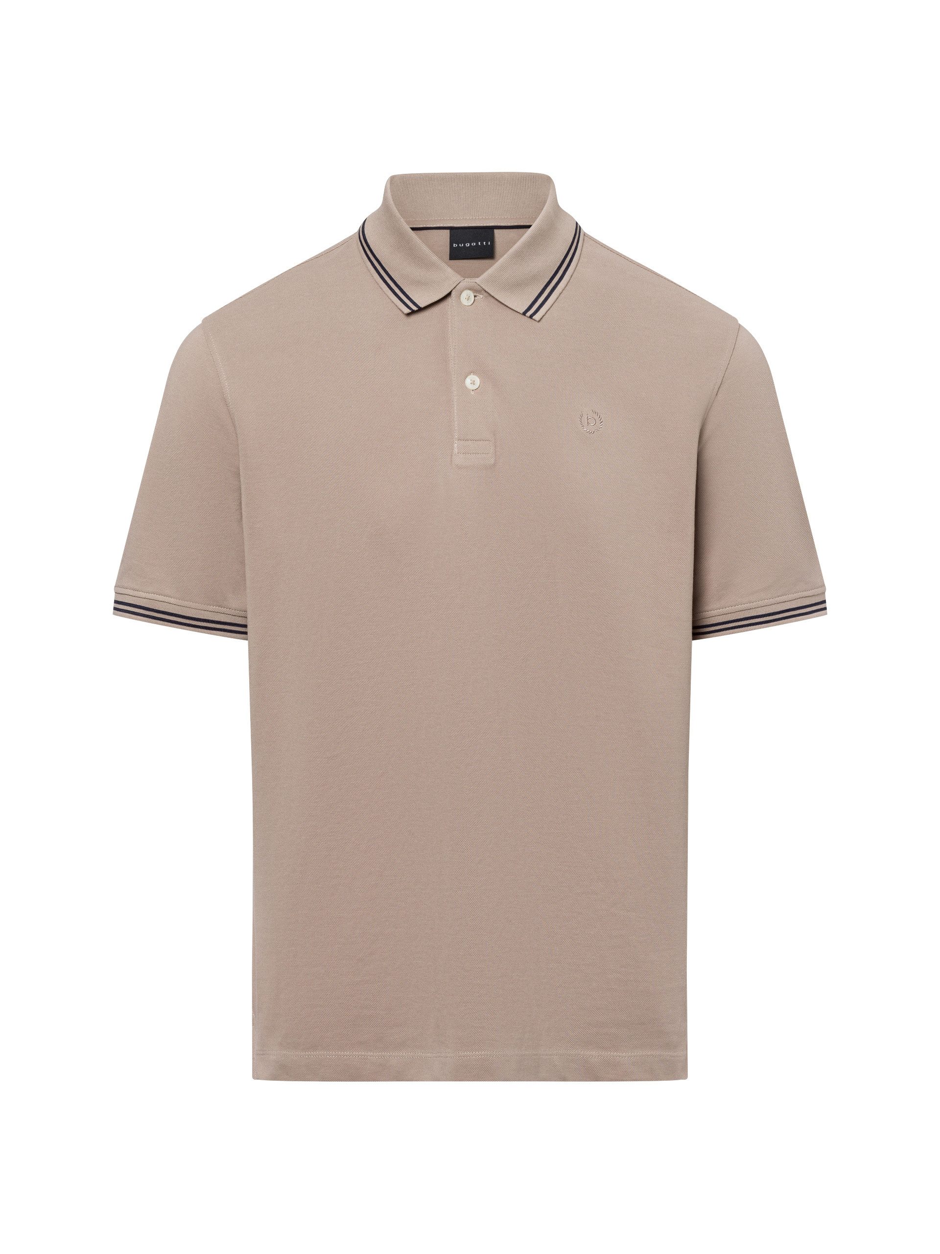 bugatti Poloshirt mit Kontraststreifen und Bruststickerei günstig online kaufen
