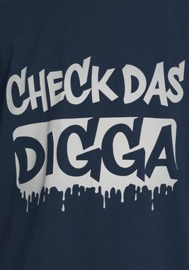 KIDSWORLD T-Shirt CHECK DAS DIGGA Sprücheshirt für Jungen