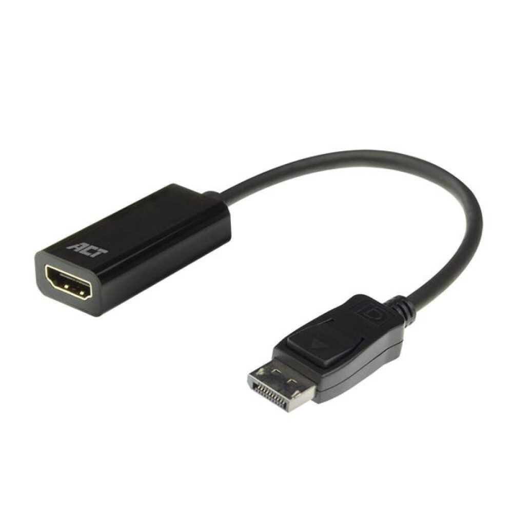 Acti Der ACT AC7555 DisplayPort-auf-HDMI-Adapter verbindet Ihren Laptop mit HDD-Festplatte