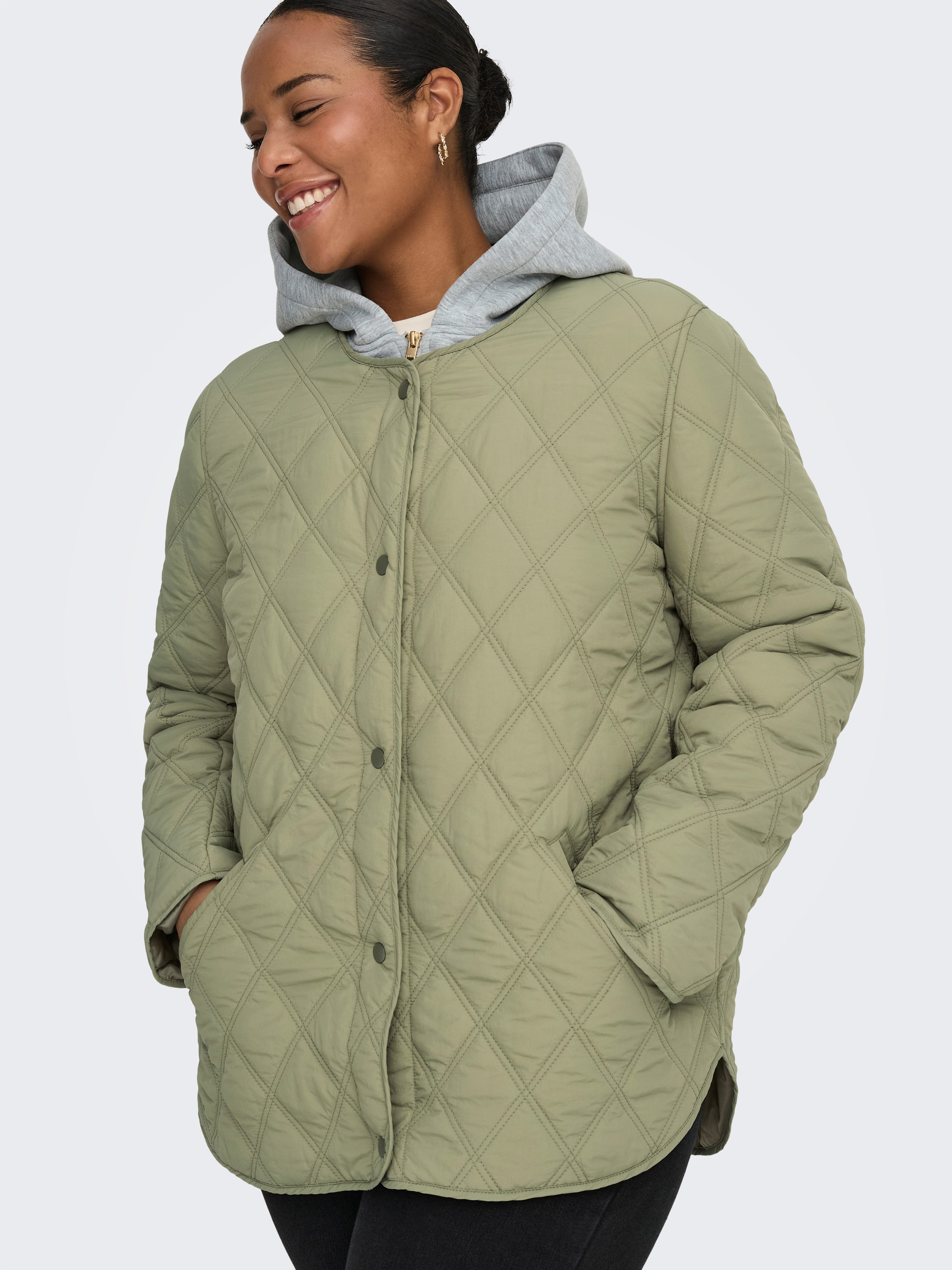 ONLY CARMAKOMA Steppjacke CARRISSO LIFE HOOD QUILT JACKET OTW günstig online kaufen
