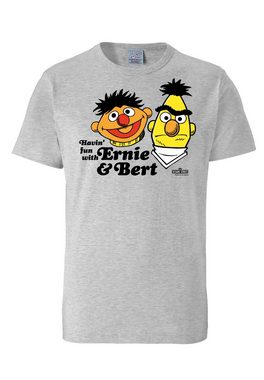 LOGOSHIRT T-Shirt Ernie & Bert - Havin`Fun mit Retro-Print
