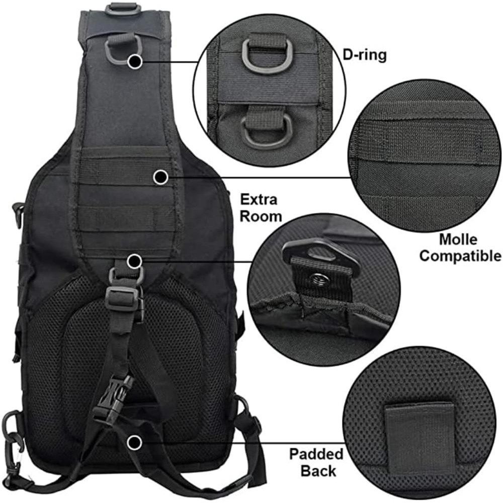 RWEUOQ Schultertasche 20L Taktische Sling Schulter günstig online kaufen