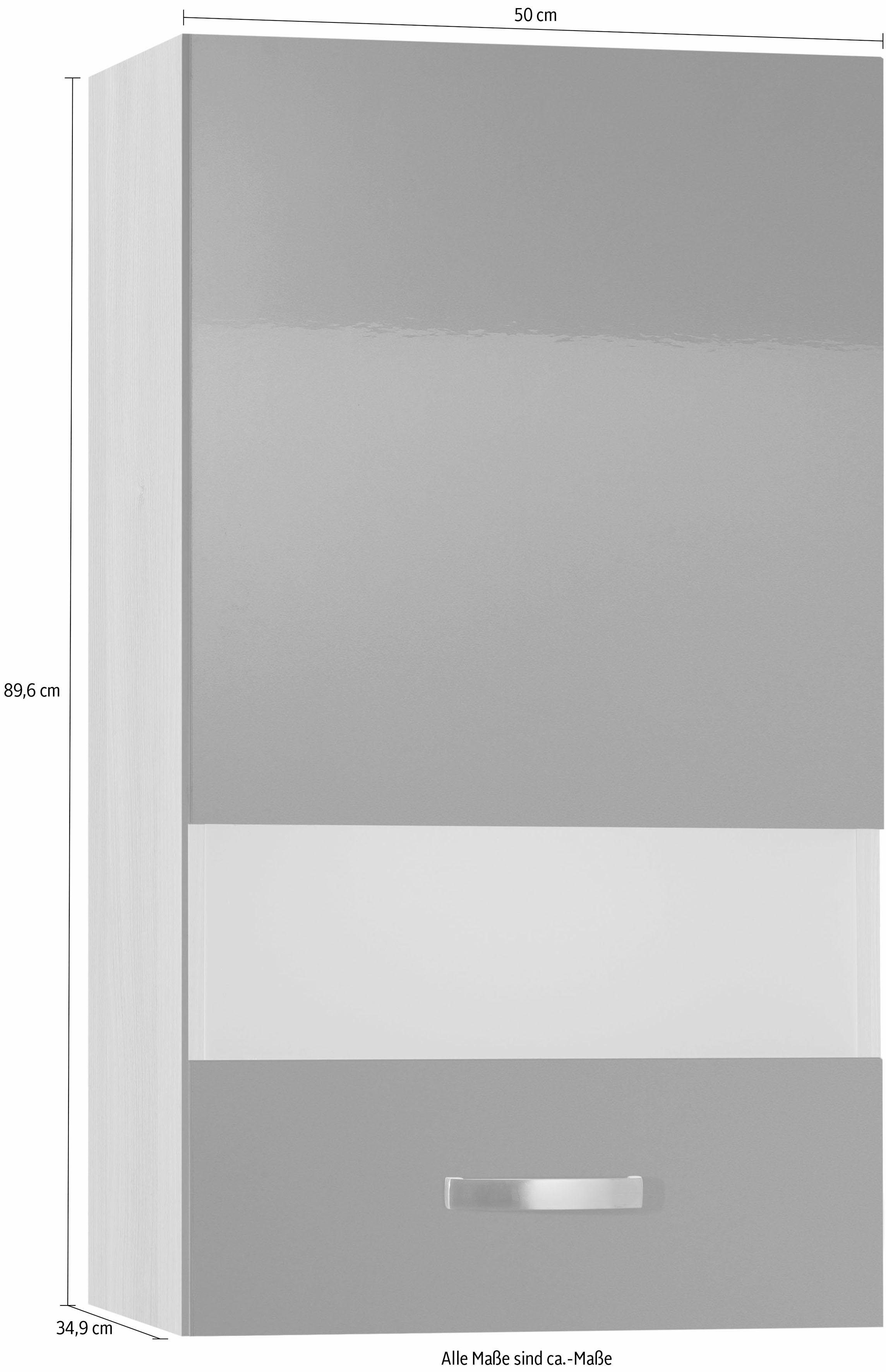 Glashängeschrank Cara 50 beton/beton | Breite OPTIFIT beton cm