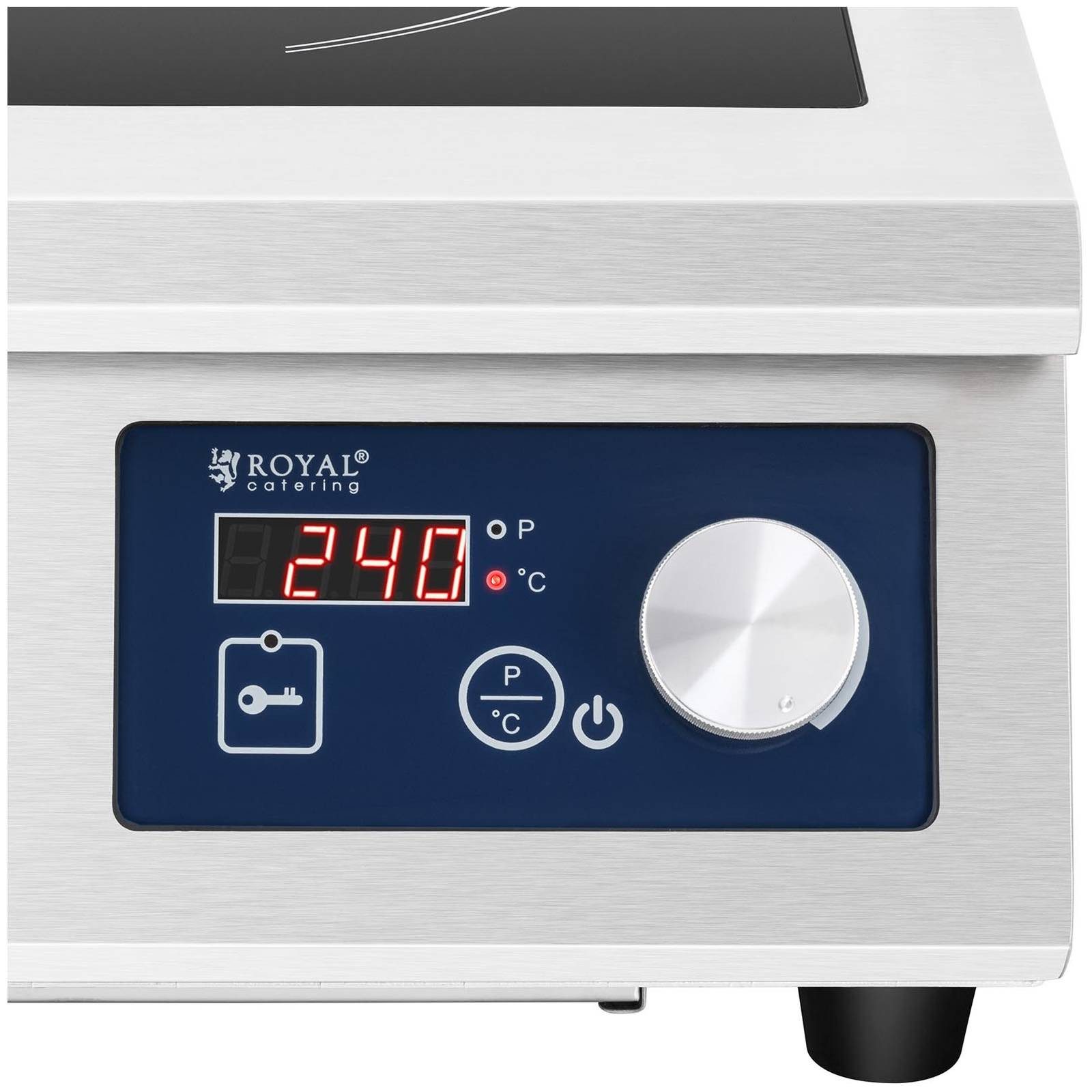 Royal Catering Induktions-Kochfeld RCIC-5000, Induktionsplatte Induktionskochplatte Induktionskocher ⌀ 33 cm
