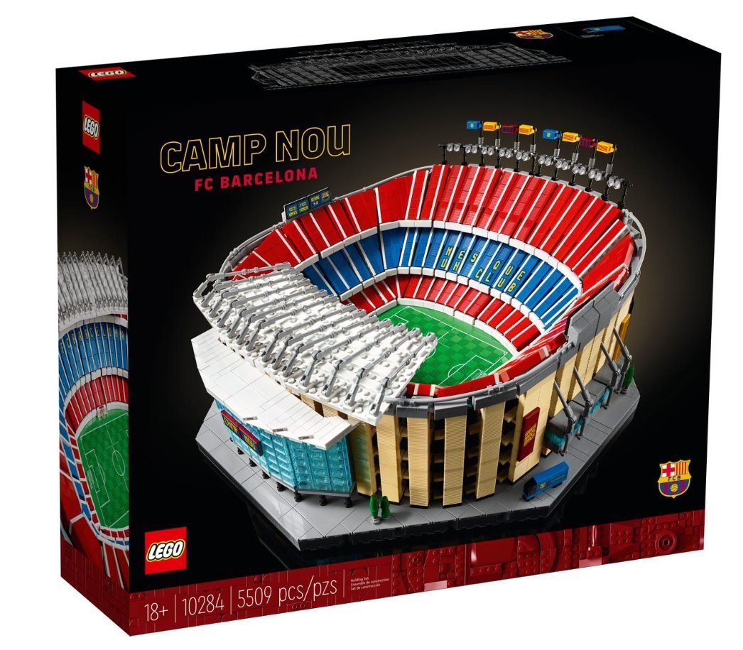 LEGO® Camp Nou Creator Expert 10284 FC Barcelona Fußball Stadion Arena Konstruktionsspielsteine, (Set, 5509 St), 5-Teilig - Zugang zu jedem Bereich