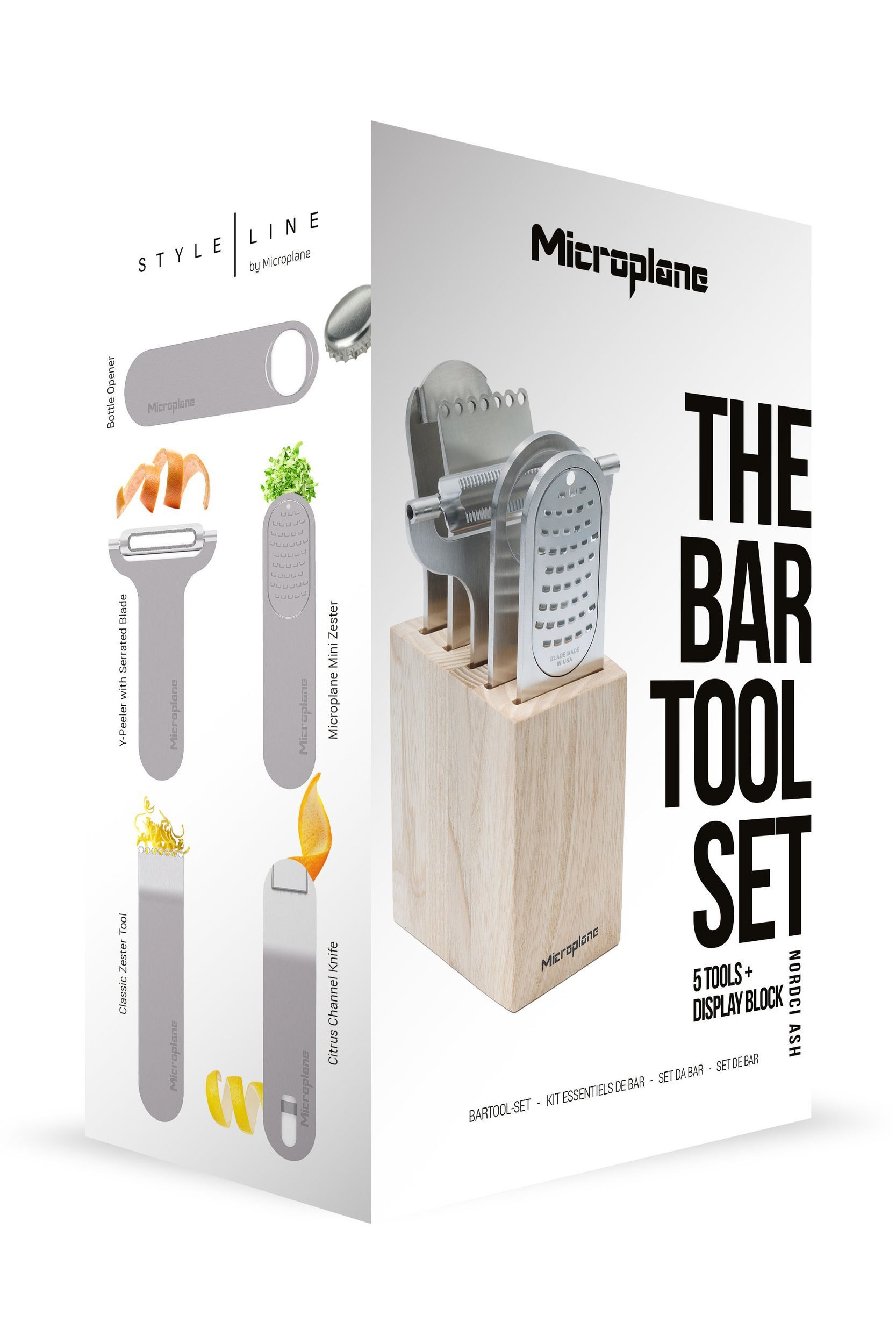 Microplane Küchenreibe Bar Tools Nordische Esche 41352
