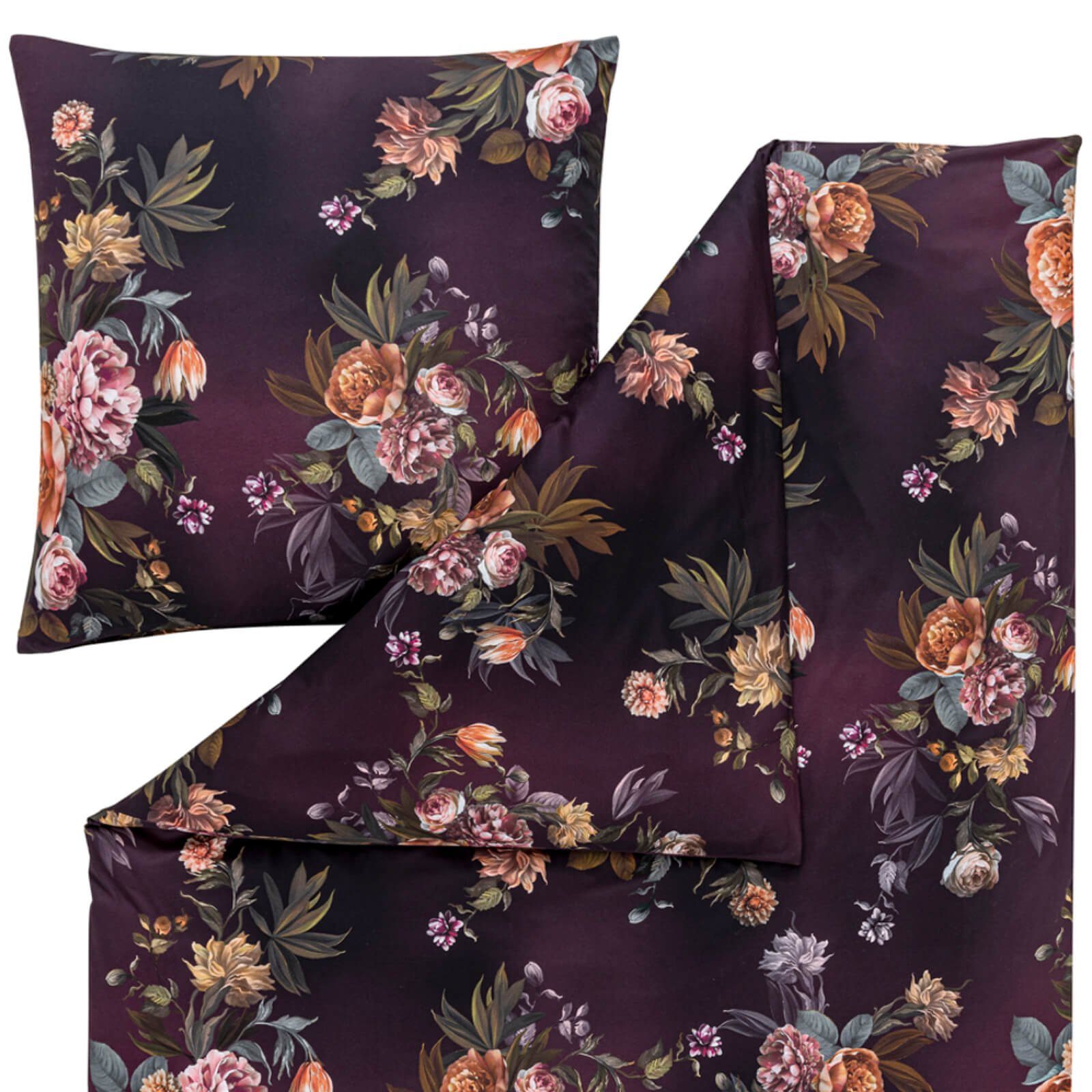 Estella Bettwäsche Grazia 6945 675 Pflaume, günstig online kaufen