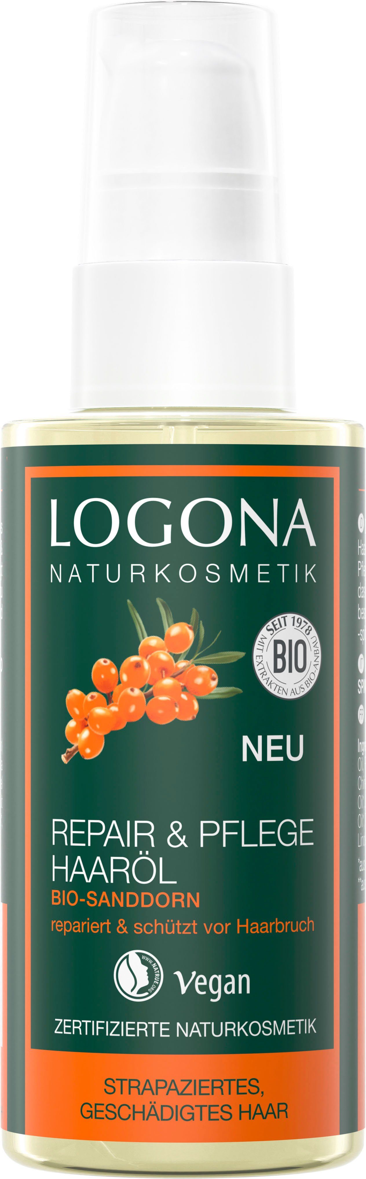 LOGONA Haaröl Logona Repair&Pflege Haaröl Bio-Sanddorn