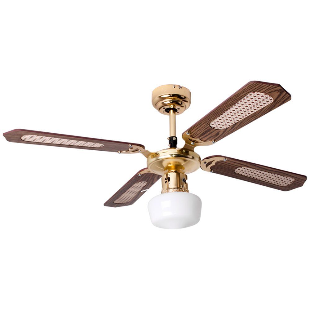 etc-shop Deckenventilator, Smart Home RGB LED Decken Ventilator Glas Opal Leuchte