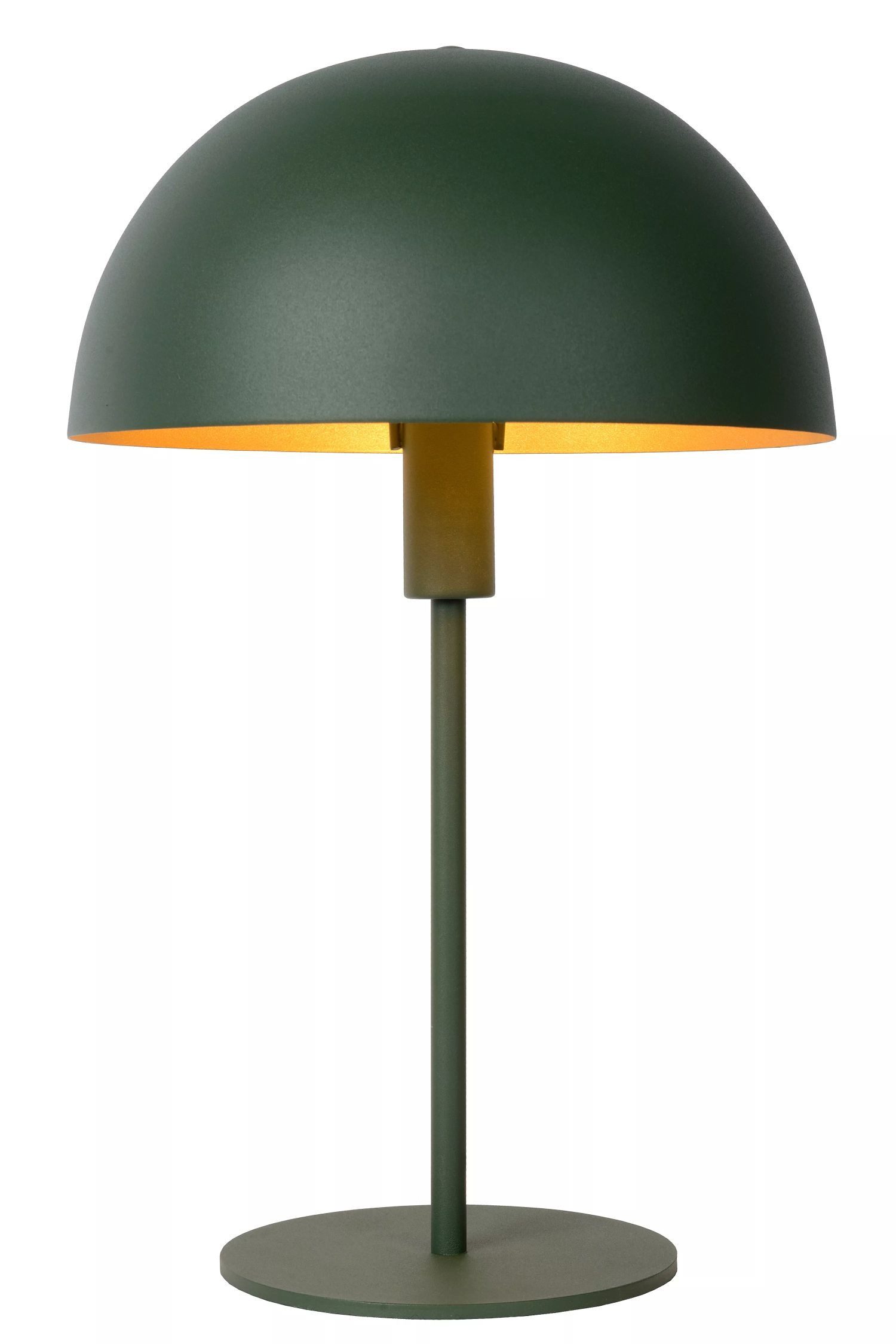 Licht-Erlebnisse Tischleuchte PAZIL, ohne Leuchtmittel, Metall Ø 25 cm 40 cm hoch Grün E14 rund Industrie Design