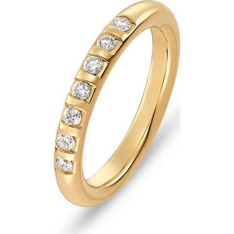 CHRIST Diamantring CHRIST Damen-Damenring 585er Gelbgold 7 Diamant