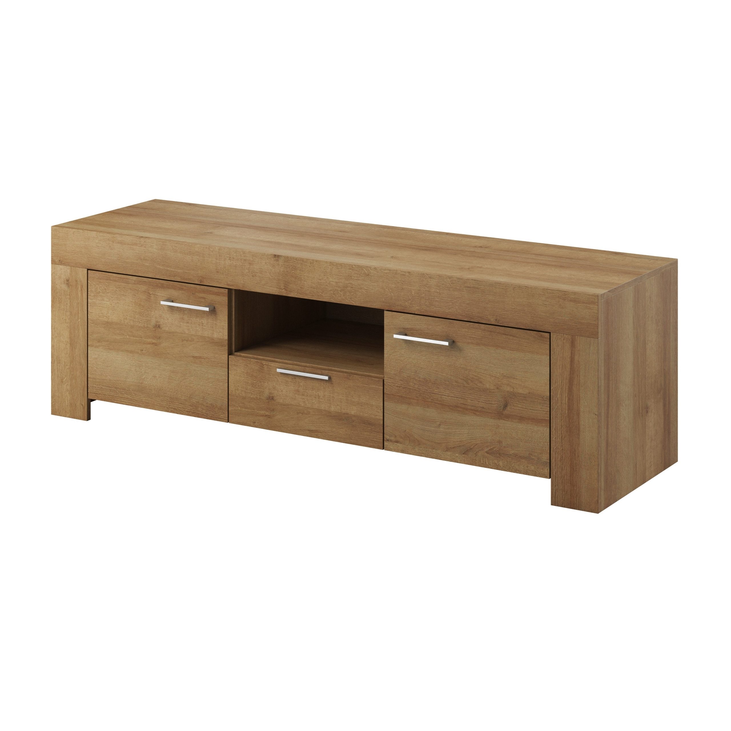 Masseno Lowboard Masseno TV-Schrank CIELO 155x47x50 cm braun