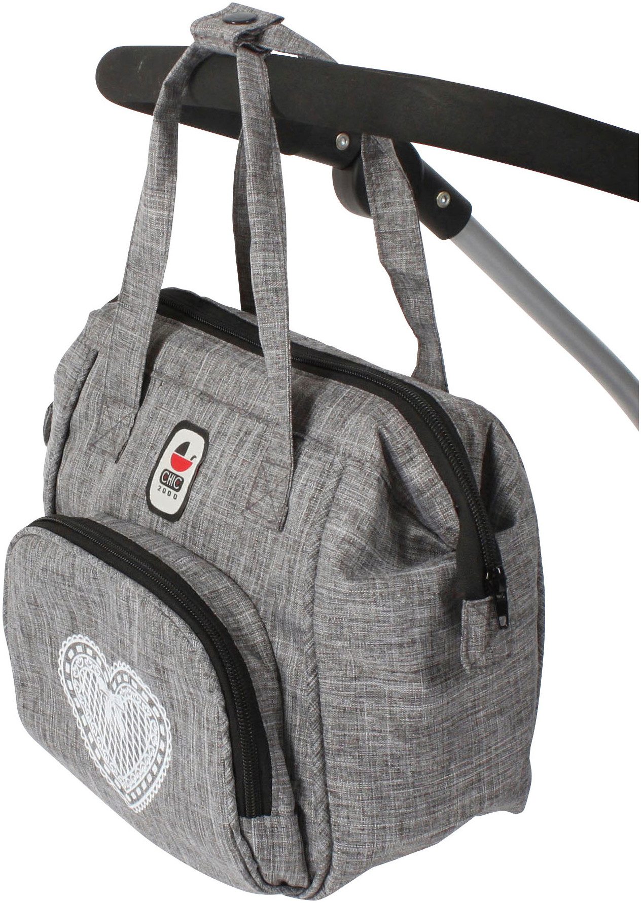 CHIC2000 Puppen Wickeltasche Jeans Grey