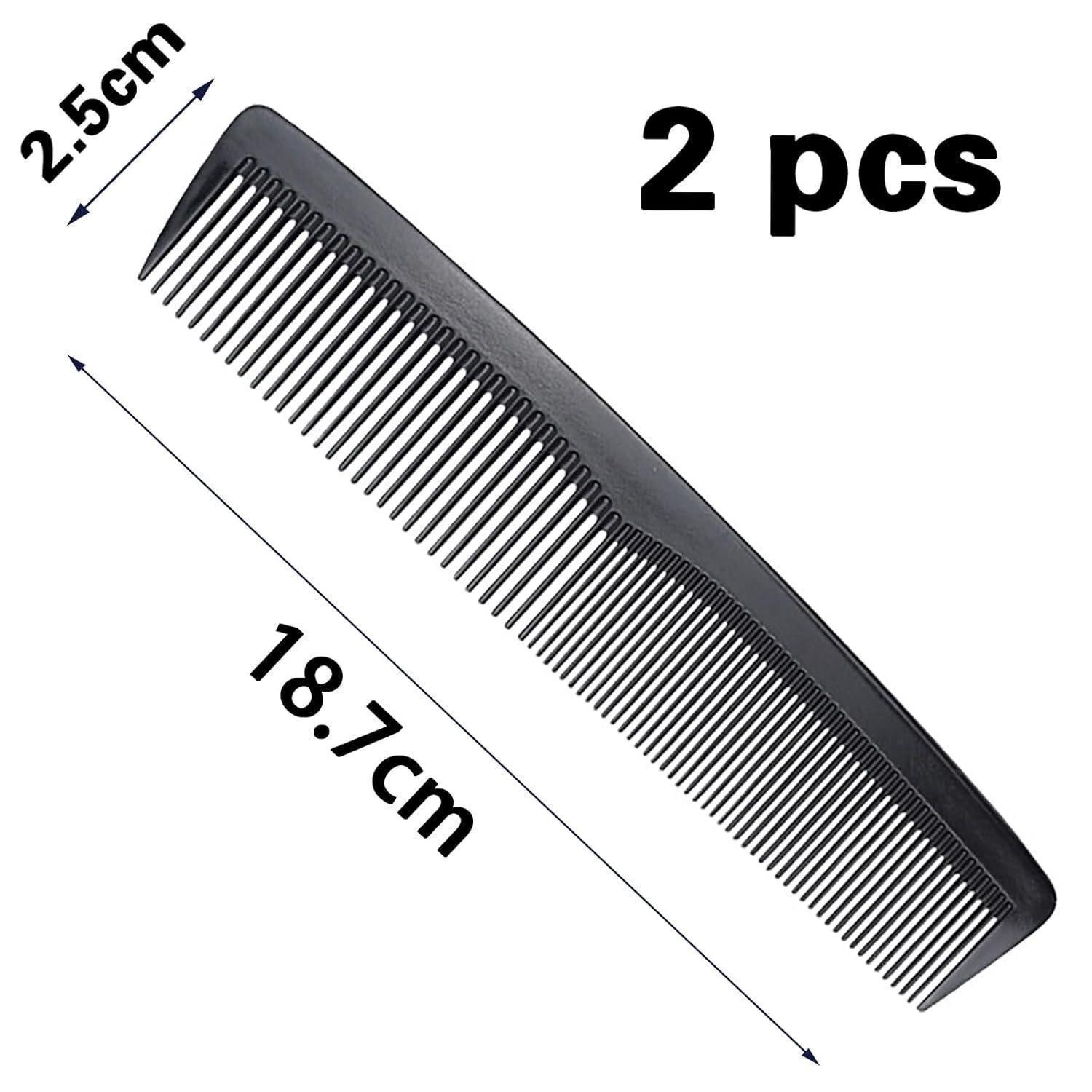 LABUYI Haarkamm 2 Stücke Herren Kamm Styling Haar Comb Multifunktionaler Friseur Kamm