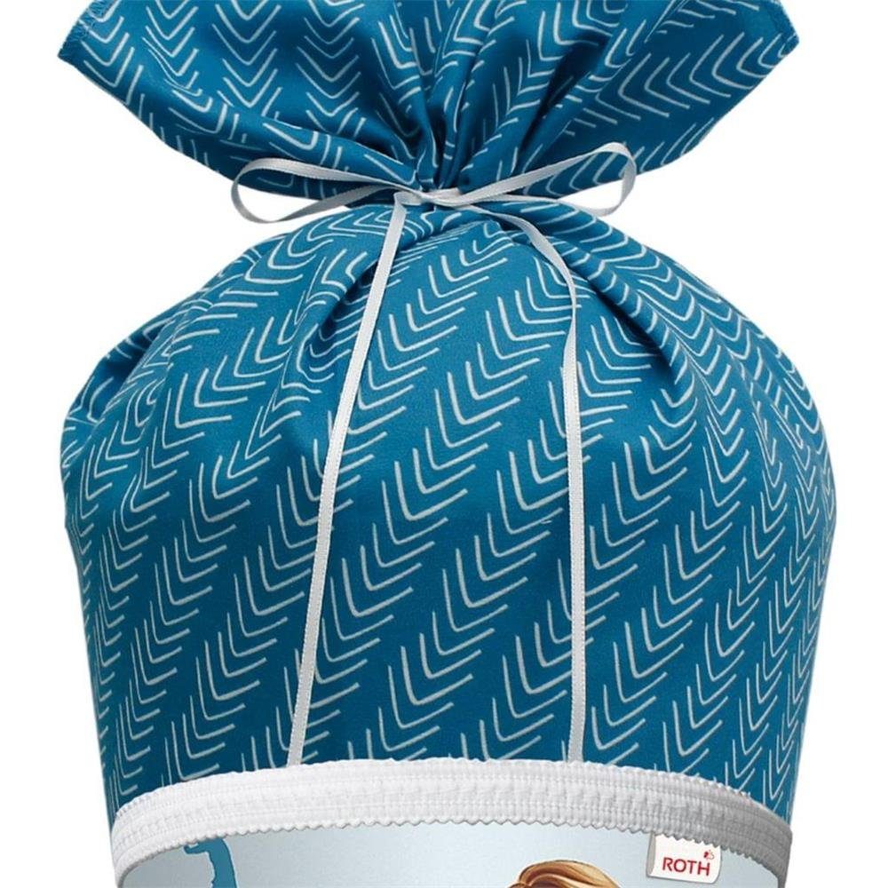 Roth Schultüte Traumtor Fußball, 70 cm, rund, mit blauem Stoffverschluss, Rot(h)-Spitze, Lieblingsstück