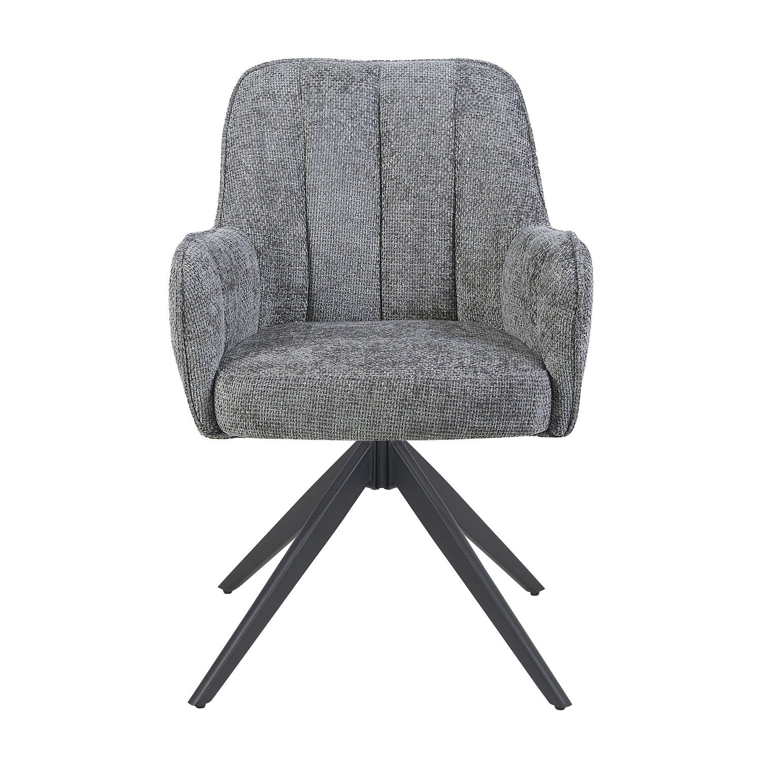 DUBI Möbel Polsterstuhl THOMAS-ZARA, 360° drehbar mit Federkernpolsterung