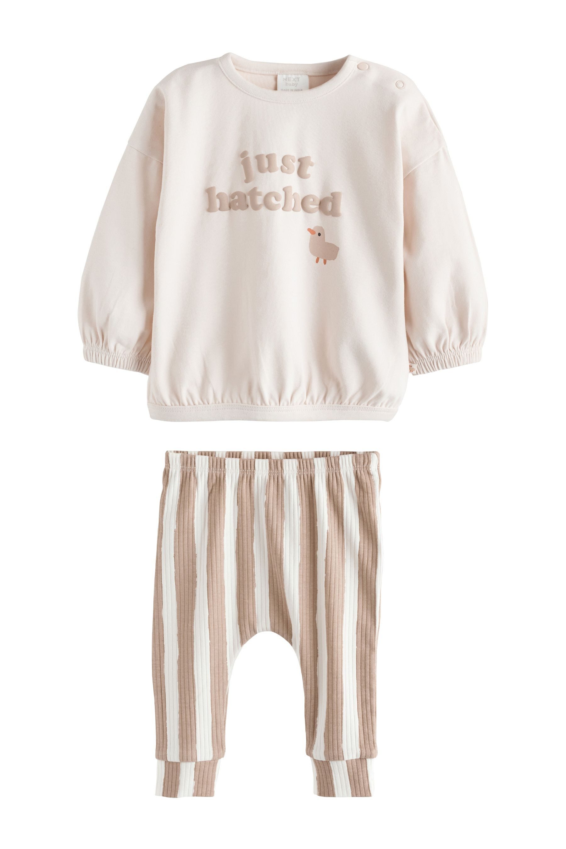 Top & Leggings Baby-Sweatshirt und Leggings, Set
