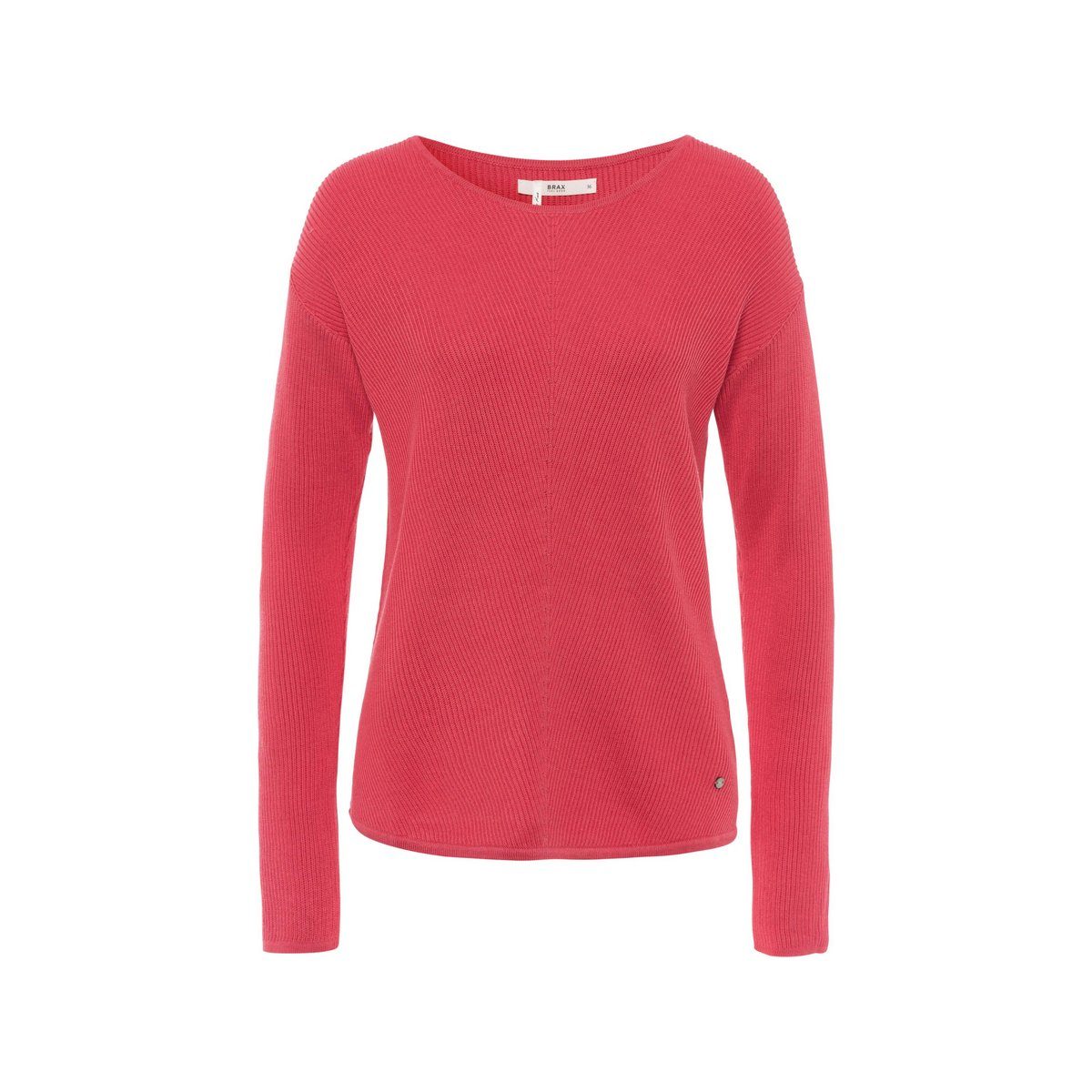 Brax mittel-rot (1-tlg) Longpullover regular