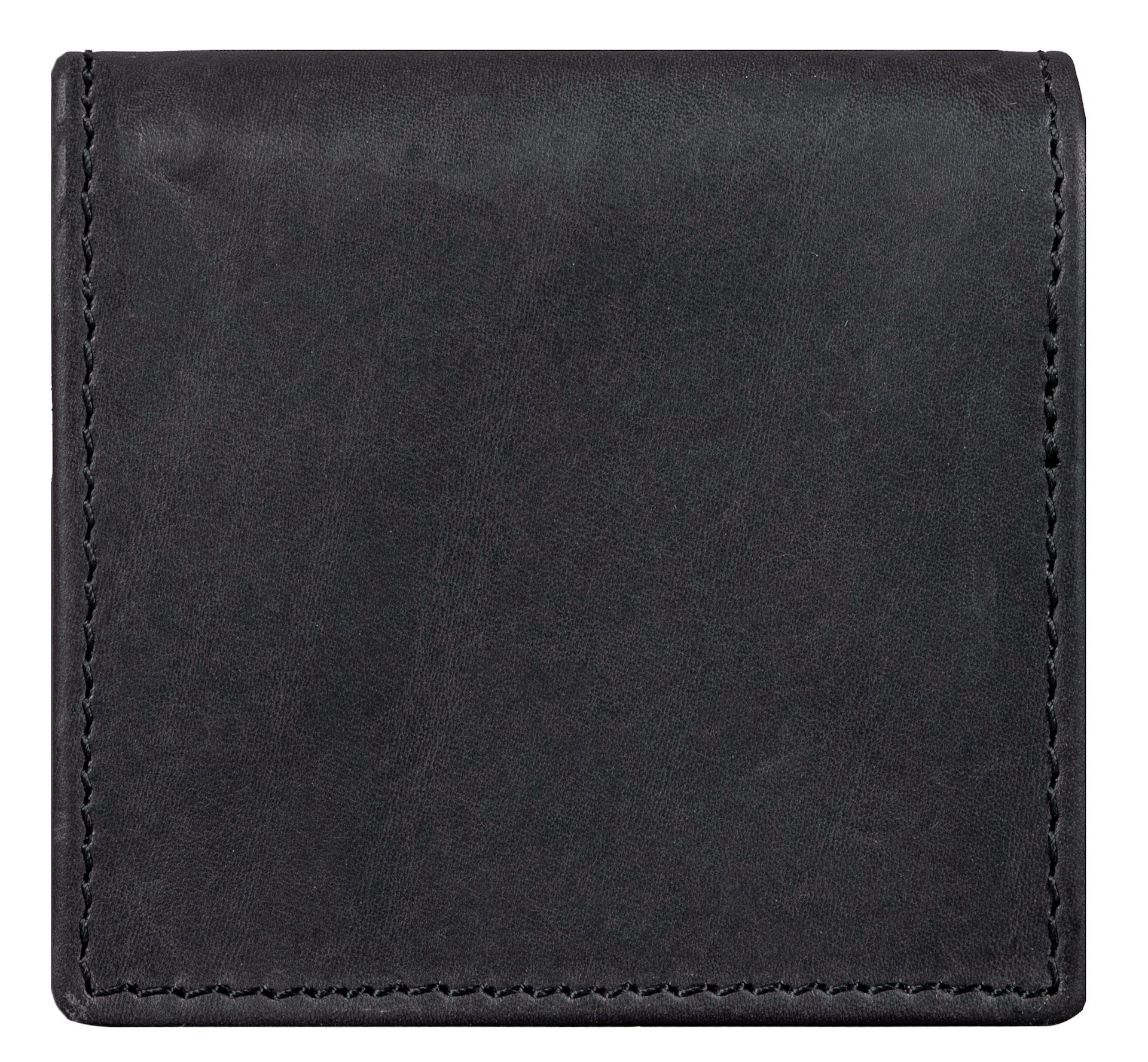 Benthill Mini Geldbörse Echt Leder Münzbörse mit Kleingeldschütte Slim Wallet für Münzen, Münzfach