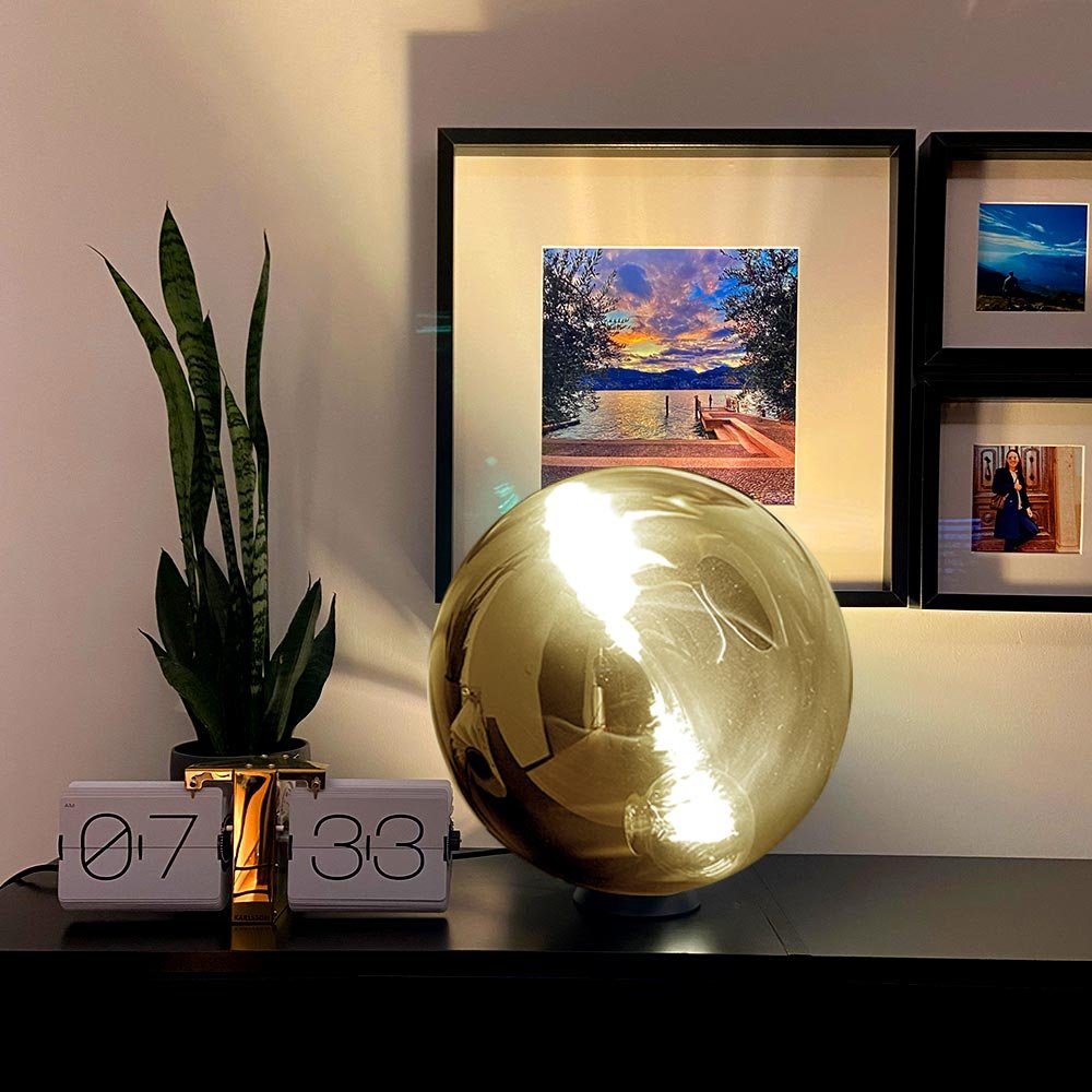s.luce Tischleuchte Glaskugel Tischleuchte Progress