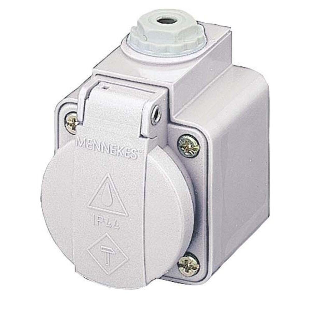 Mennekes Klemmen Mennekes Schuko-Aufbau-Steckdose 10081 | Klemmen