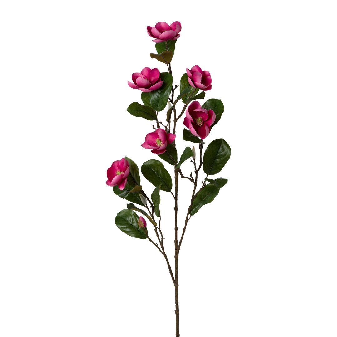 Kunstblume MAGNOLIE 120cm. Mit 6 Magnolienblüten und Knospen., Gasper, Höhe 120.00 cm