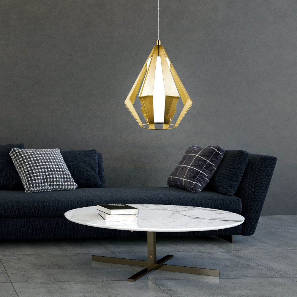 EGLO Pendelleuchte, Lampe Beleuchtung inklusive, Wohn Leuchtmittel Decken Zimmer Hänge Pendel nicht Glas Design