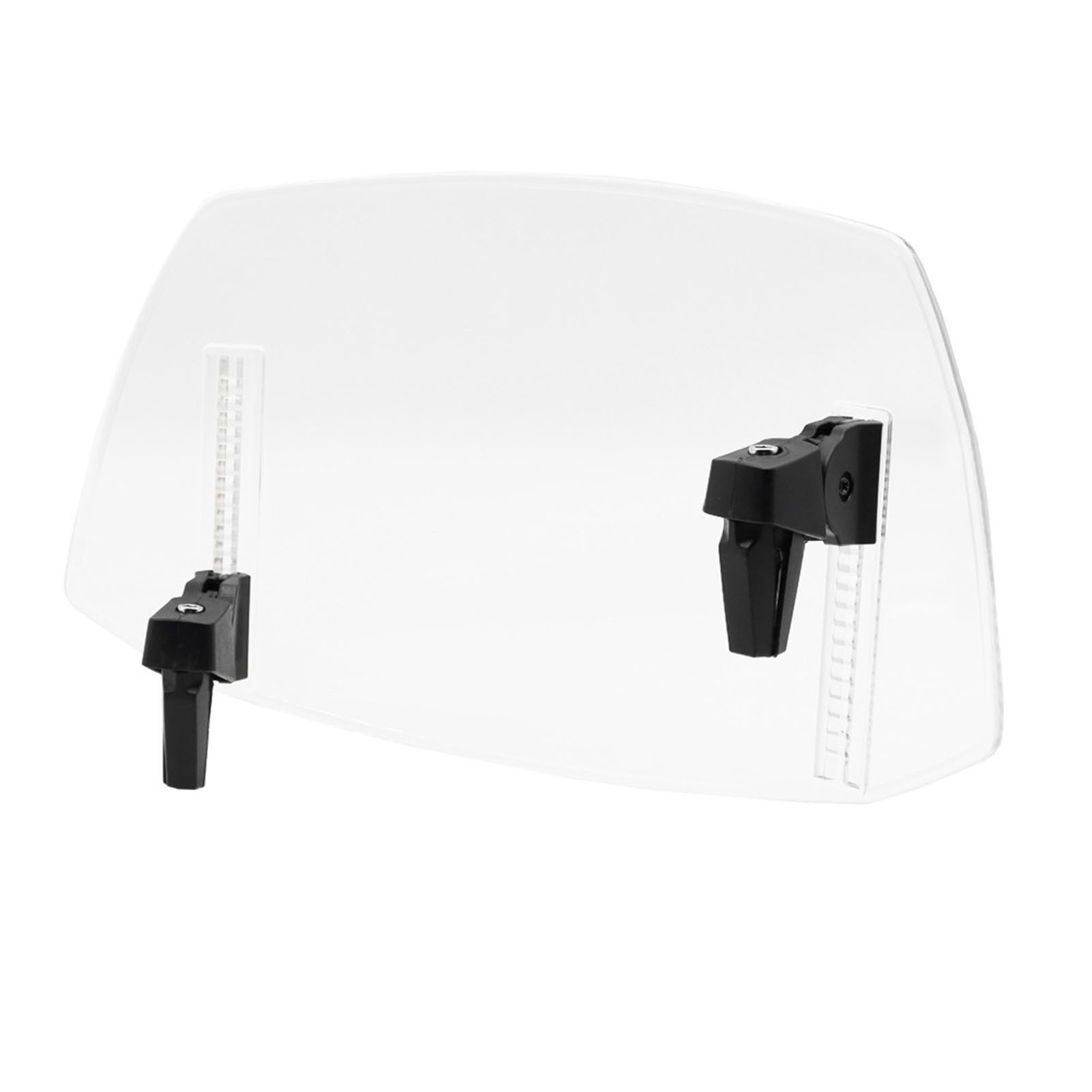 GARRYFIZH Grill-Windschutz Motorrad-Windschutzscheibenverlängerung, verstellbarer Windabweiser, Transparent, ABS, verstellbarer Clipverschluss