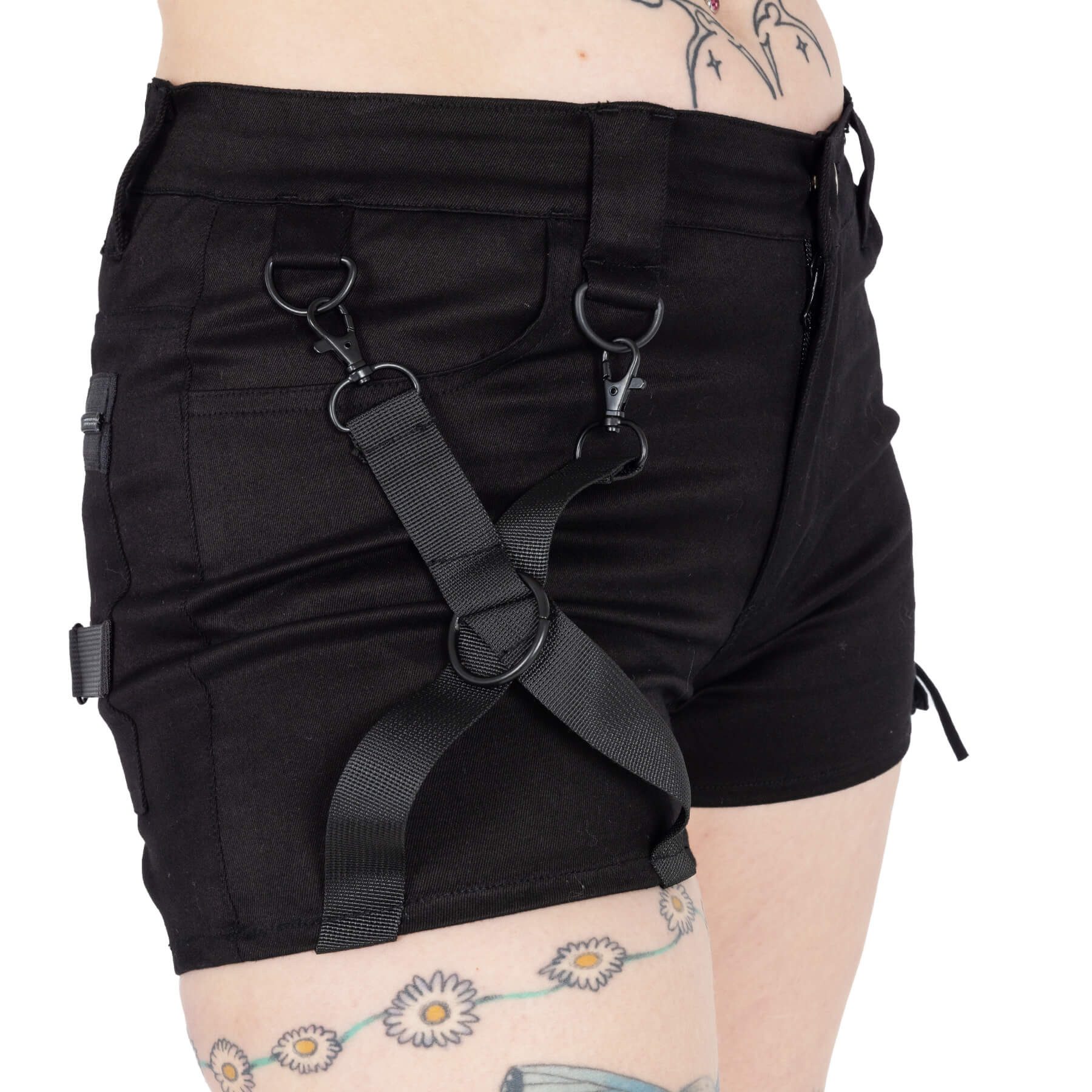 Chemical Black Shorts Kindra Gothic Goth günstig online kaufen