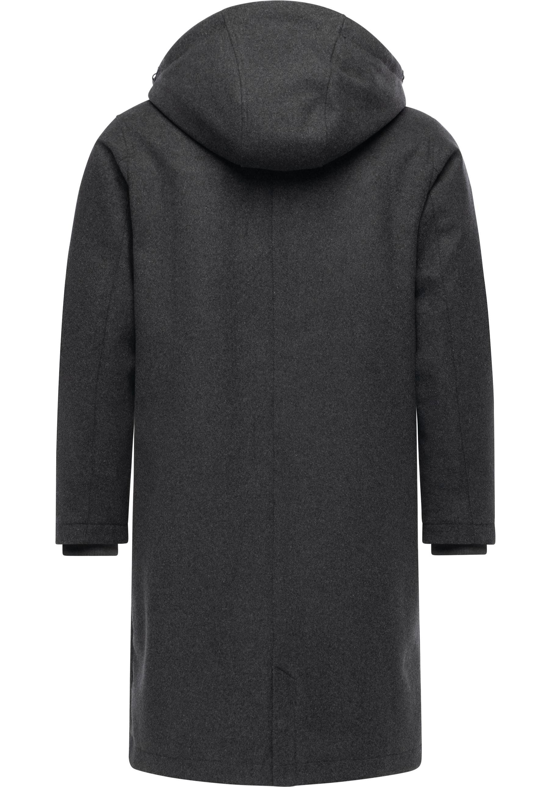 Ragwear Wintermantel Isaq Felt YOUMODO Wasserdichter Mantel in Wolloptik