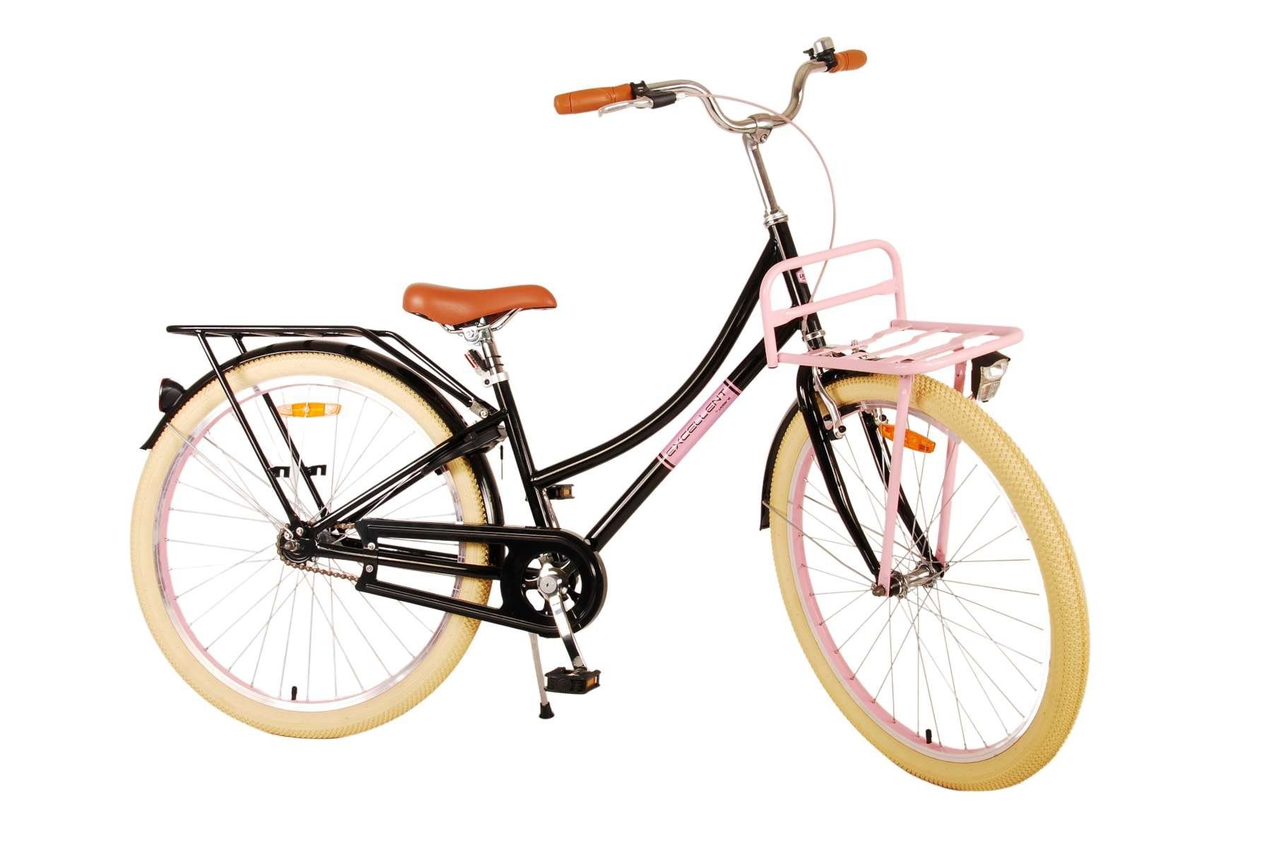 zusammengebaut, - 20, - 6 oder Zoll-bis Mädchen Kinderfahrrad 26 Volare Rücktrittbremse, 12 - - Jahre, Luftbereifung Excellent 60 bis 85% kg, 24 Schwarz 115kg